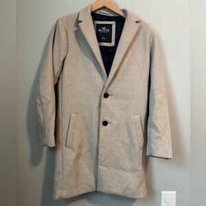 Hollister Men's Tan Peacoat